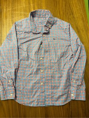 Vineyard Vines Boys Printed “Whale Shirt” Button Down